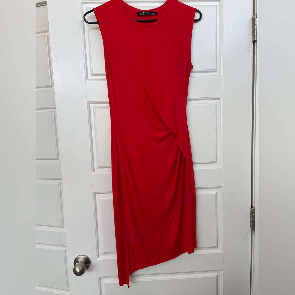 All Saints red dress